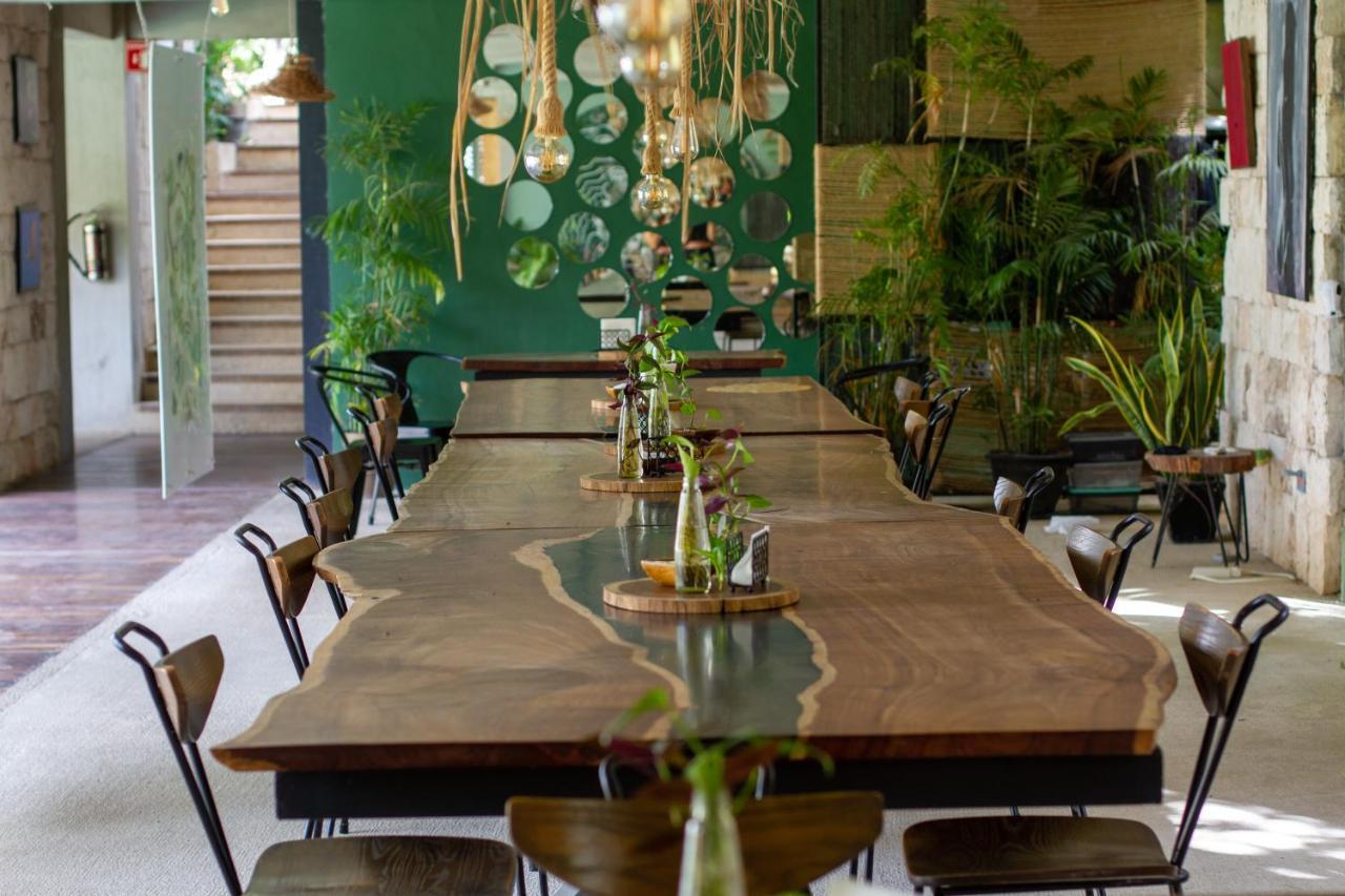 Hotel Makaabá Eco-Boutique Bacalar Esterno foto Restaurant