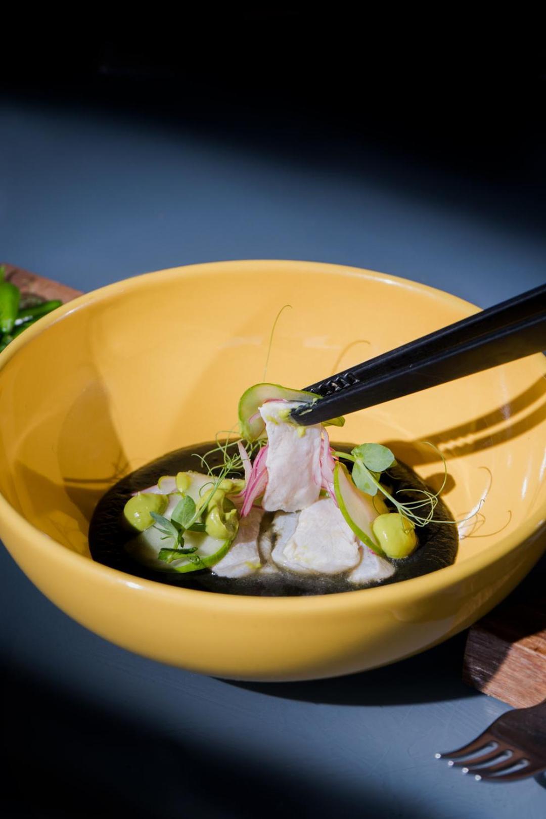Hotel Makaabá Eco-Boutique Bacalar Esterno foto A bowl of ceviche